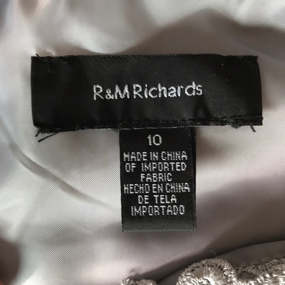 R&M Richards Silver Formal Dress And Shawl - Picture 8 of 8